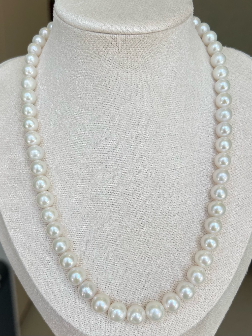 Classic Natural White Pearl Necklace - Elegant Women’s Jewelry 64